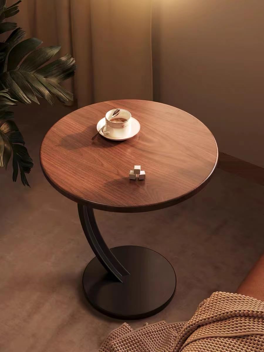 Round-Shaped Night Stand Side End Table Beside Sofa For Bedroom White Stools with Storage Shelf Easy Assemble Table For Living RoomSmall coffee table tea table mini sofa side cabinet light luxury beds