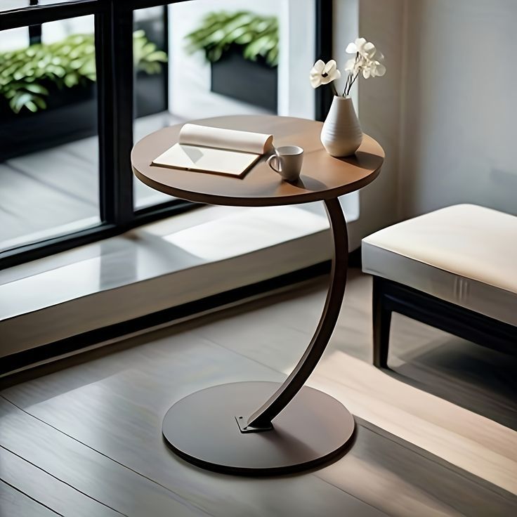 Round-Shaped Night Stand Side End Table Beside Sofa For Bedroom White Stools with Storage Shelf Easy Assemble Table For Living RoomSmall coffee table tea table mini sofa side cabinet light luxury beds