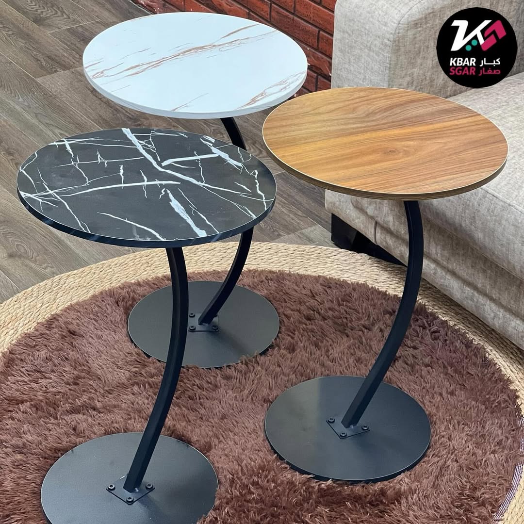 Round-Shaped Night Stand Side End Table Beside Sofa For Bedroom White Stools with Storage Shelf Easy Assemble Table For Living RoomSmall coffee table tea table mini sofa side cabinet light luxury beds
