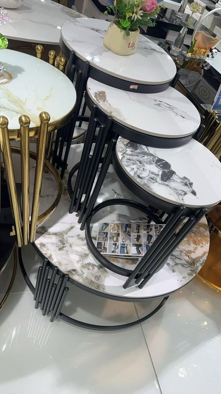 Nesting Nordic luxury coffee table 4 in 1 tables Marble, Zippy Elegant Coffee Table Dining living Room Furniture Nesting Nordic luxury coffee tableNew design coffee table with marble top size 4x2 for