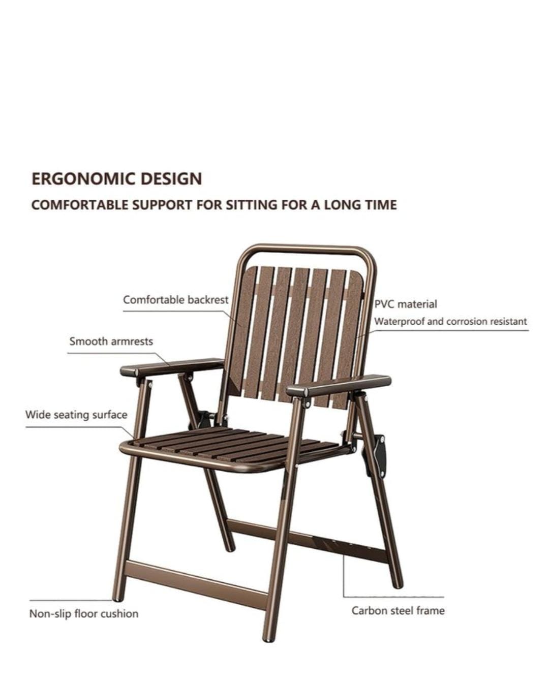 Outdoor folding foldable Portable Home Chair Beach Hotels Rustfree dirt resistant
OFFER 1 Pc Classy Brand New Very High Quality Stylish and Luxurious Outdoor Foldable Chair Eames Pc