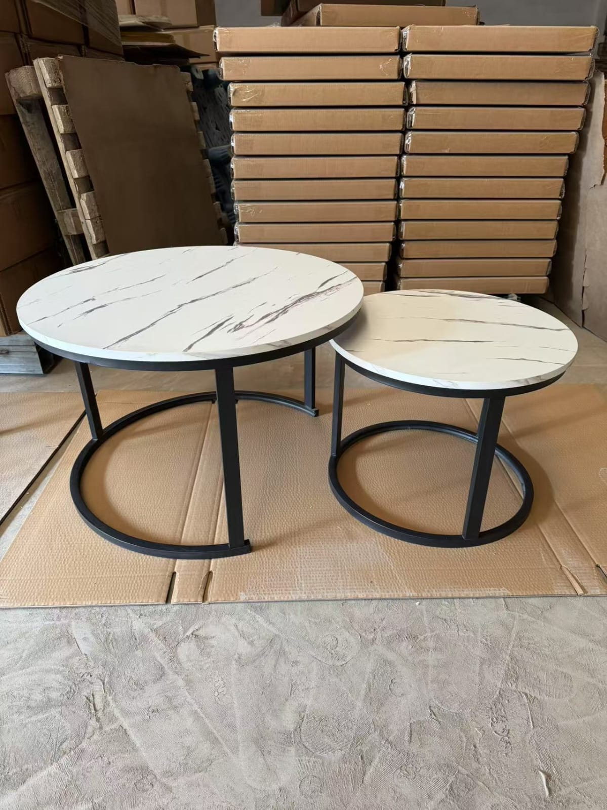 Nesting Bree marble effect Nordic luxury coffee table 2 in 1 tables Marble,WOODEN Effect Dining Room Furniture Nesting Nordic luxury coffee table