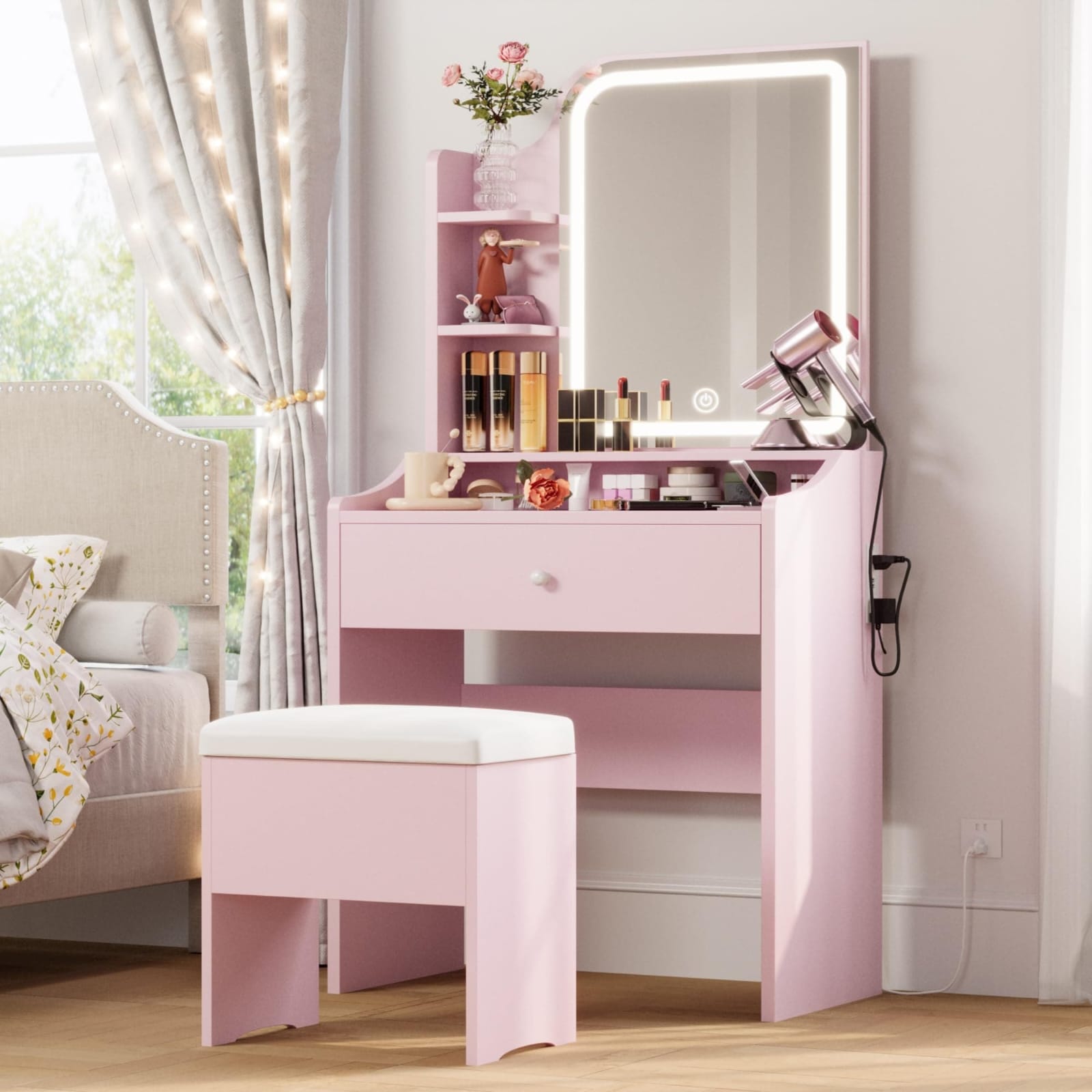 CLEARANCE OFFER Dressing table Minimalist Vanity Dresser – sleek, elegant, and space-saving. Perfect for a modern, clutter-free bedroom. ✨ 🌟 PREMIUM OFFER 🌟 (PLEASE NOTE IT REQUIRES ASSEMBLING)