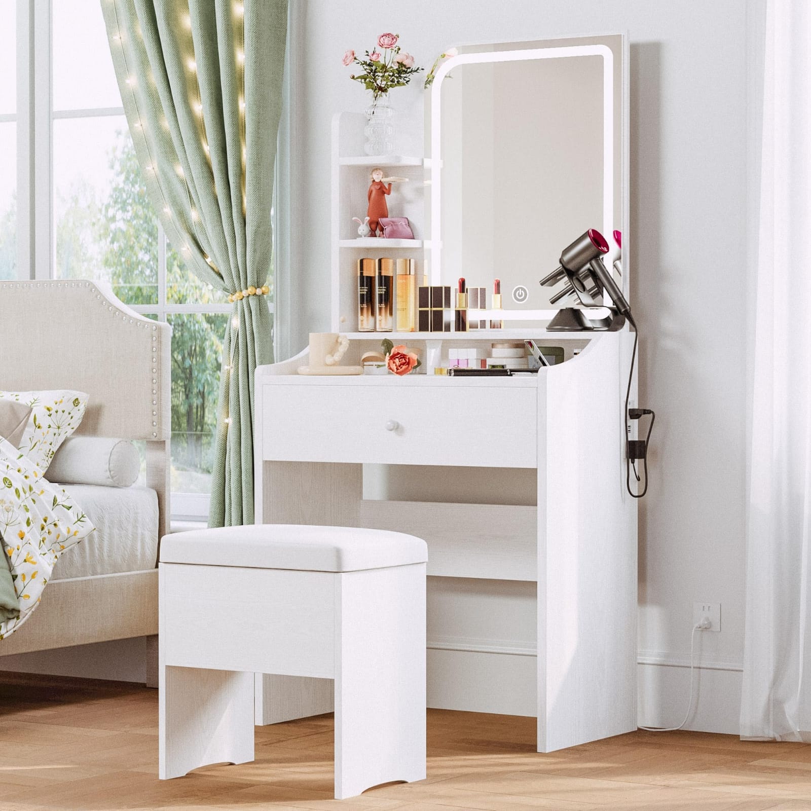 CLEARANCE OFFER Dressing table Minimalist Vanity Dresser – sleek, elegant, and space-saving. Perfect for a modern, clutter-free bedroom. ✨ 🌟 PREMIUM OFFER 🌟 (PLEASE NOTE IT REQUIRES ASSEMBLING)