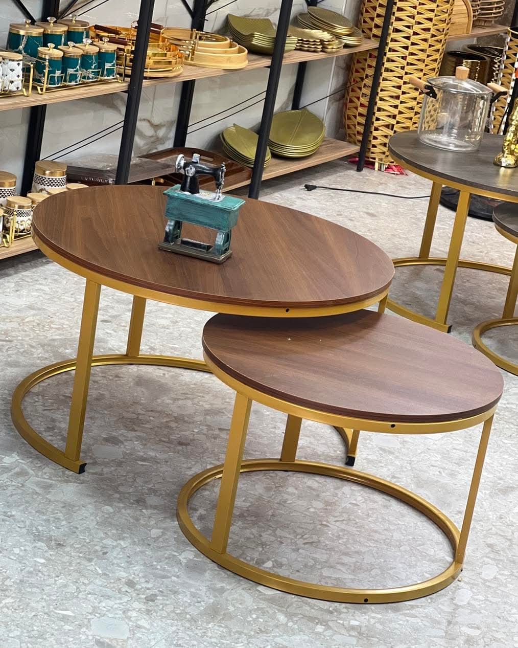 Nesting Bree marble effect Nordic luxury coffee table 2 in 1 tables Marble,WOODEN Effect Dining Room Furniture Nesting Nordic luxury coffee table