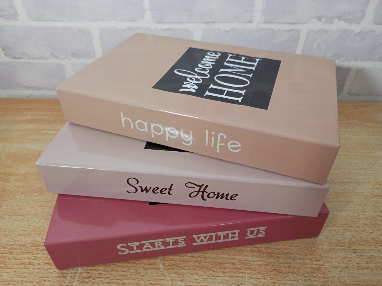 3in1 Decorative Dummy book - Home décor Decor books  (SET OF THREE)
with good messages.