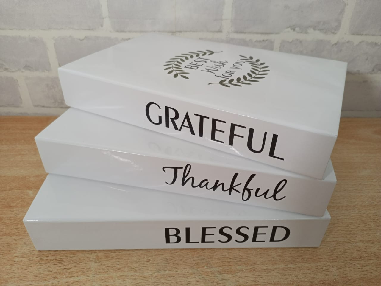 3in1 Decorative Dummy book - Home décor Decor books  (SET OF THREE)
with good messages.