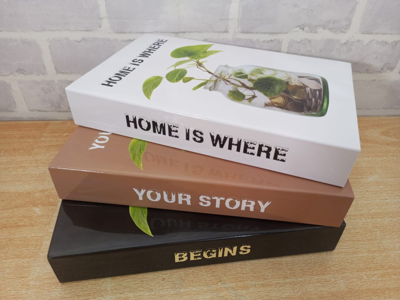 3in1 Decorative Dummy book - Home décor Decor books  (SET OF THREE)
with good messages.