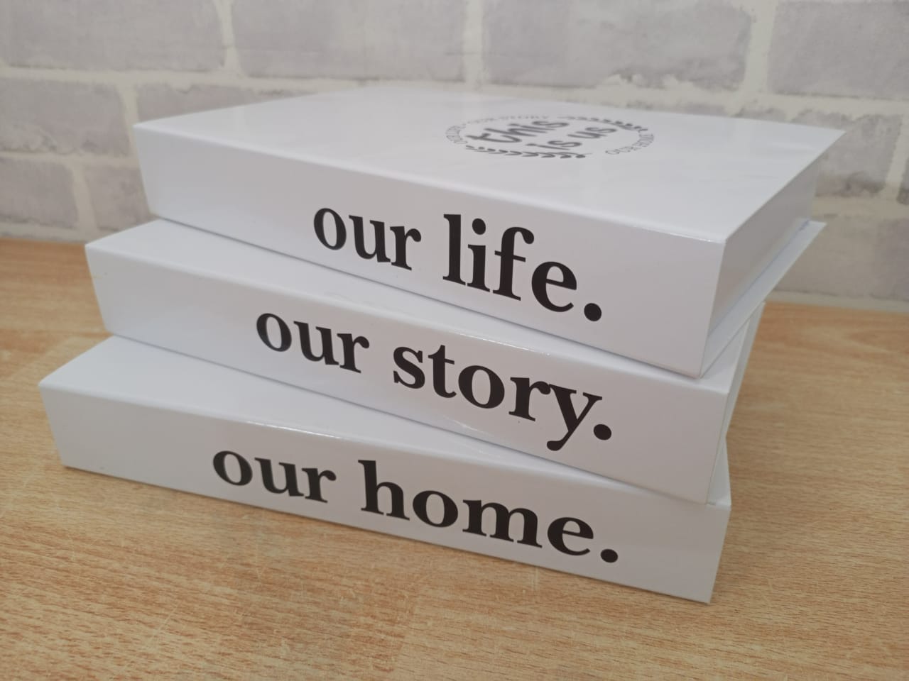 3in1 Decorative Dummy book - Home décor Decor books  (SET OF THREE)
with good messages.