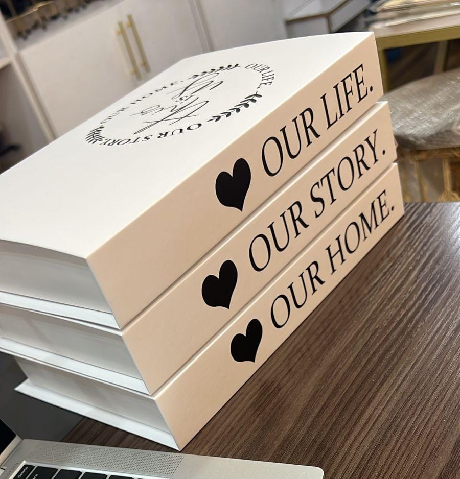 3in1 Decorative Dummy book - Home décor Decor books  (SET OF THREE)
with good messages.