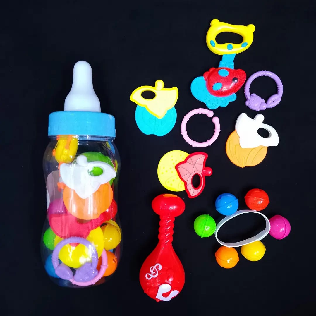 10PCs Colorful Baby Rattles And Shakers Set - Multicolor