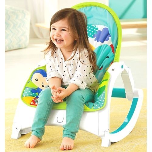 2-in-1 Baby Rocker & Dining Chair | Portable Reclining Infant Seat to Toddler Rocker | Adjustable Kickstand & Feeding Table