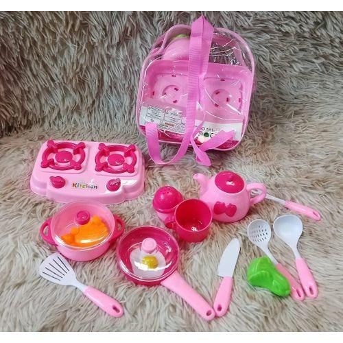 15-Piece Portable Princess Kitchen Backpack Playset – Complete "Cook & Go" Culinary Studio with Play Food & Accessories