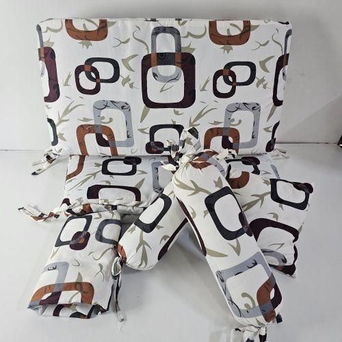 Premium Baby Cot Bumper & Supportive Sleep Positioner Set – Soft & Breathable Protection