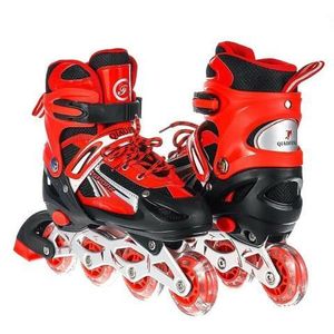 LARGE size 38-42  Flashing Four Wheels Inline Adjustable Roller Skates Shoes