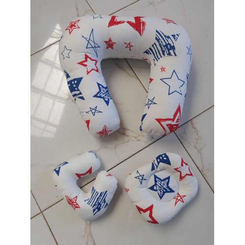 Multifunctional 3-in-1 Nursing, Sit-Me-Up, and Baby Support Pillow Set
Large U-Shaped Nursing Pillow,Head/Positioning Pillow and Baby Neck Pillow