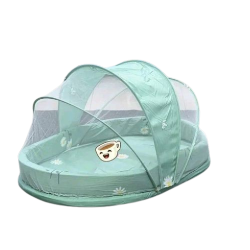 Fashion Portable Baby Co-sleeper Nest with Protective Mosquito Net & Padded Mattress (Print may Vary)