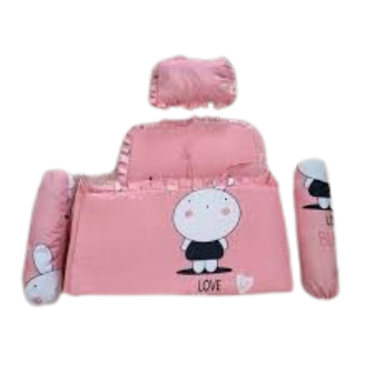 Premium Baby Cot Bumper & Supportive Sleep Positioner Set – Soft & Breathable Protection