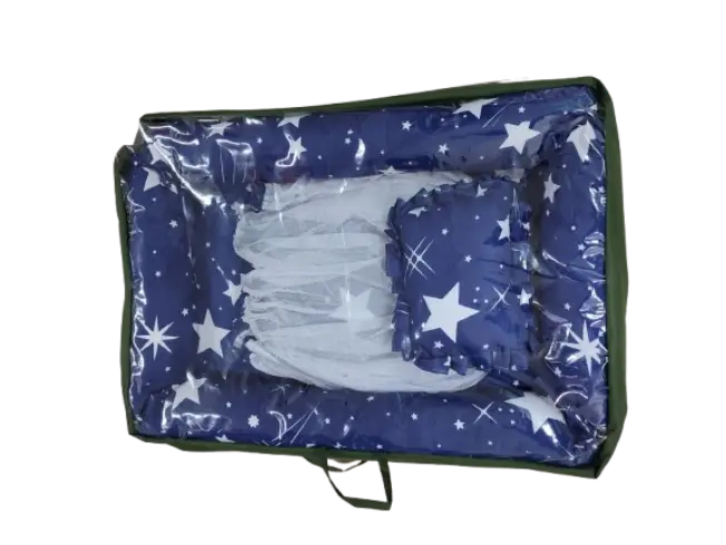 Baby Nest & Co-sleeper with Removable Mosquito Net Baby Nest & Co-sleeper Foldable + Pillow+ Net.Safe and perfect for co-sleeping Hypoallergenic materials, breathable and non-toxic Comfortable