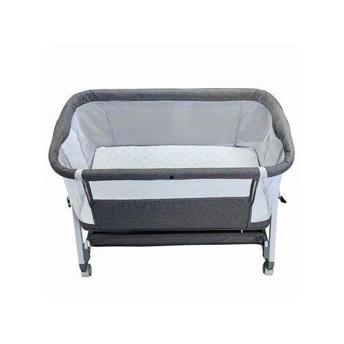 4-in-1 Adjustable Baby Bassinet & Bedside Sleeper with Canopy
co sleeper bassinet with wheels mosquito net adjustable height 5 levels rocking mode matres