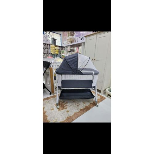 4-in-1 Adjustable Baby Bassinet & Bedside Sleeper with Canopy
co sleeper bassinet with wheels mosquito net adjustable height 5 levels rocking mode matres