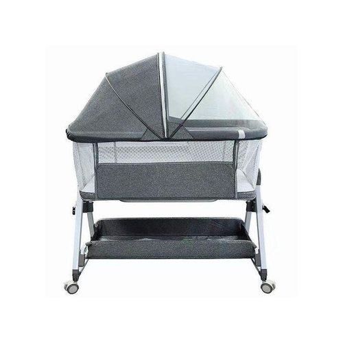 4-in-1 Adjustable Baby Bassinet & Bedside Sleeper with Canopy
co sleeper bassinet with wheels mosquito net adjustable height 5 levels rocking mode matres