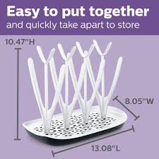 Momeasy Universal Baby Bottle Drying Rack | Space-Saving & Hygienic Feeding Organizer