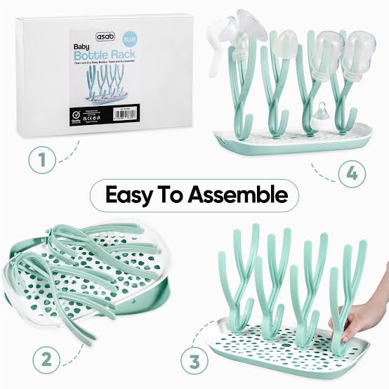 Momeasy Universal Baby Bottle Drying Rack | Space-Saving & Hygienic Feeding Organizer