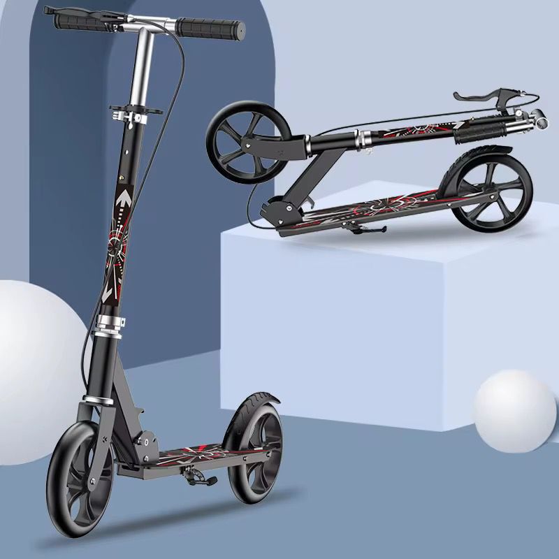 Elite Foldable Metallic Kick Scooter – Adjustable Lightweight Aluminum Commuter for Kids & Teens