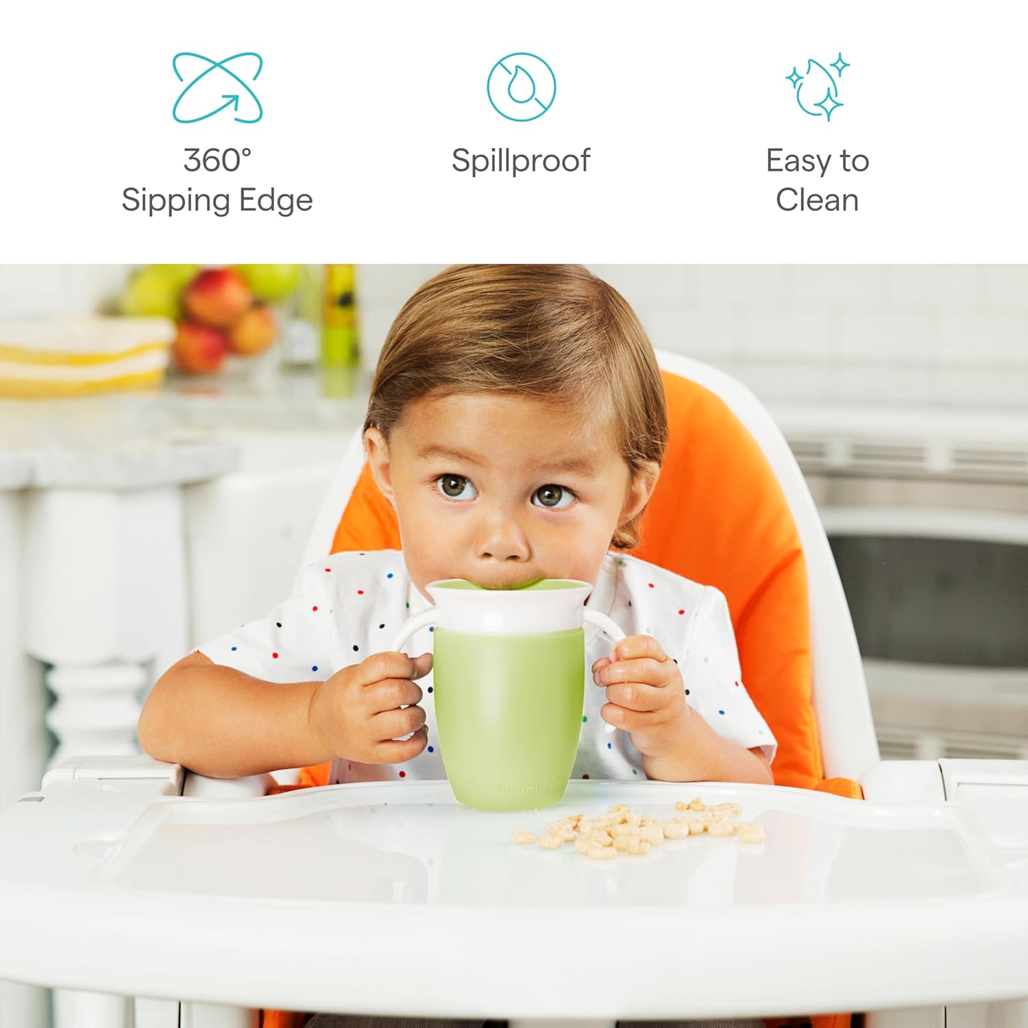 360° Rotating Anti-Spill Duckbill Toddler Training Cup | Spoutless Leak-Proof Sippy Cup