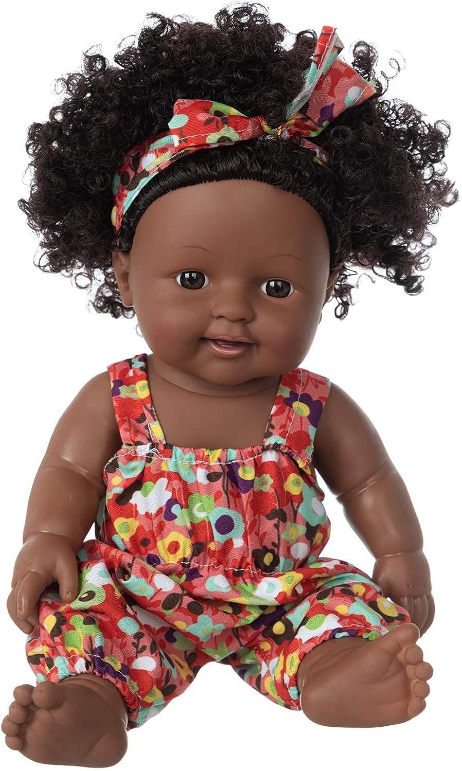 Realistic African American Twin Baby Dolls – Deluxe 2-Piece Floral Set
