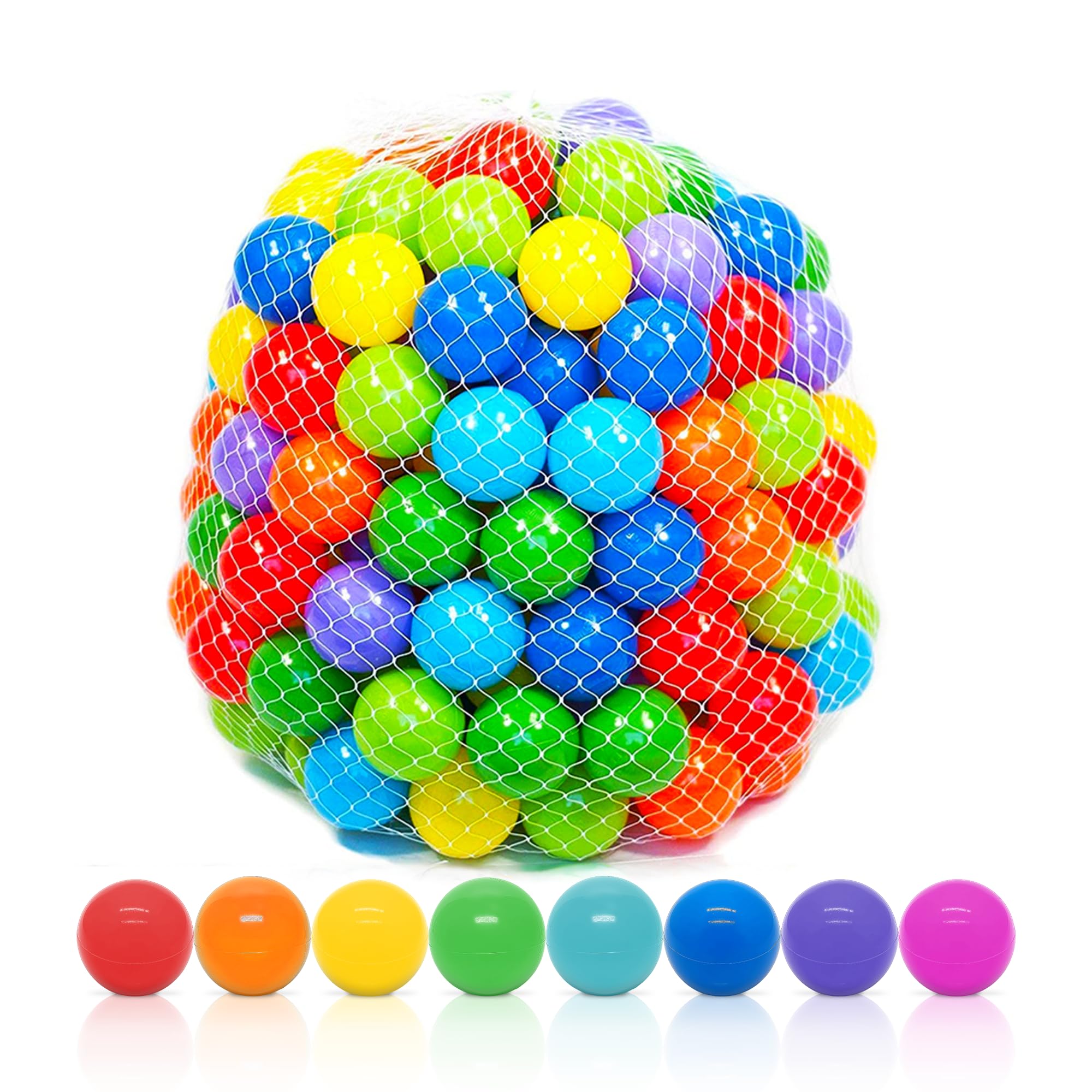 Premium Multicolored Crush-Proof Ball Pit Balls – 50 or 100-Piece Sensory Play Set