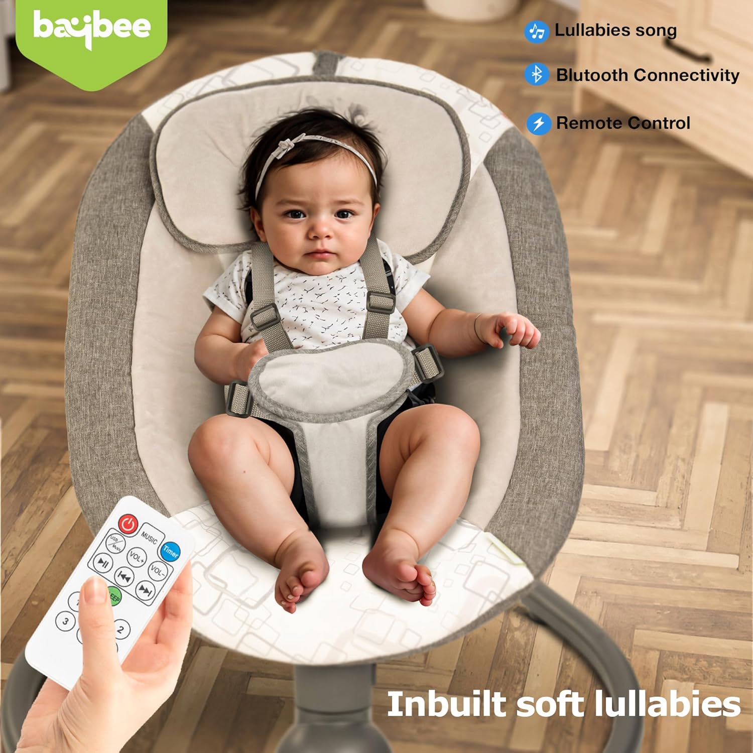 Generic Electric Baby Swing, Glider & Cradle – Smart Automated Motion with Relaxing Melodies