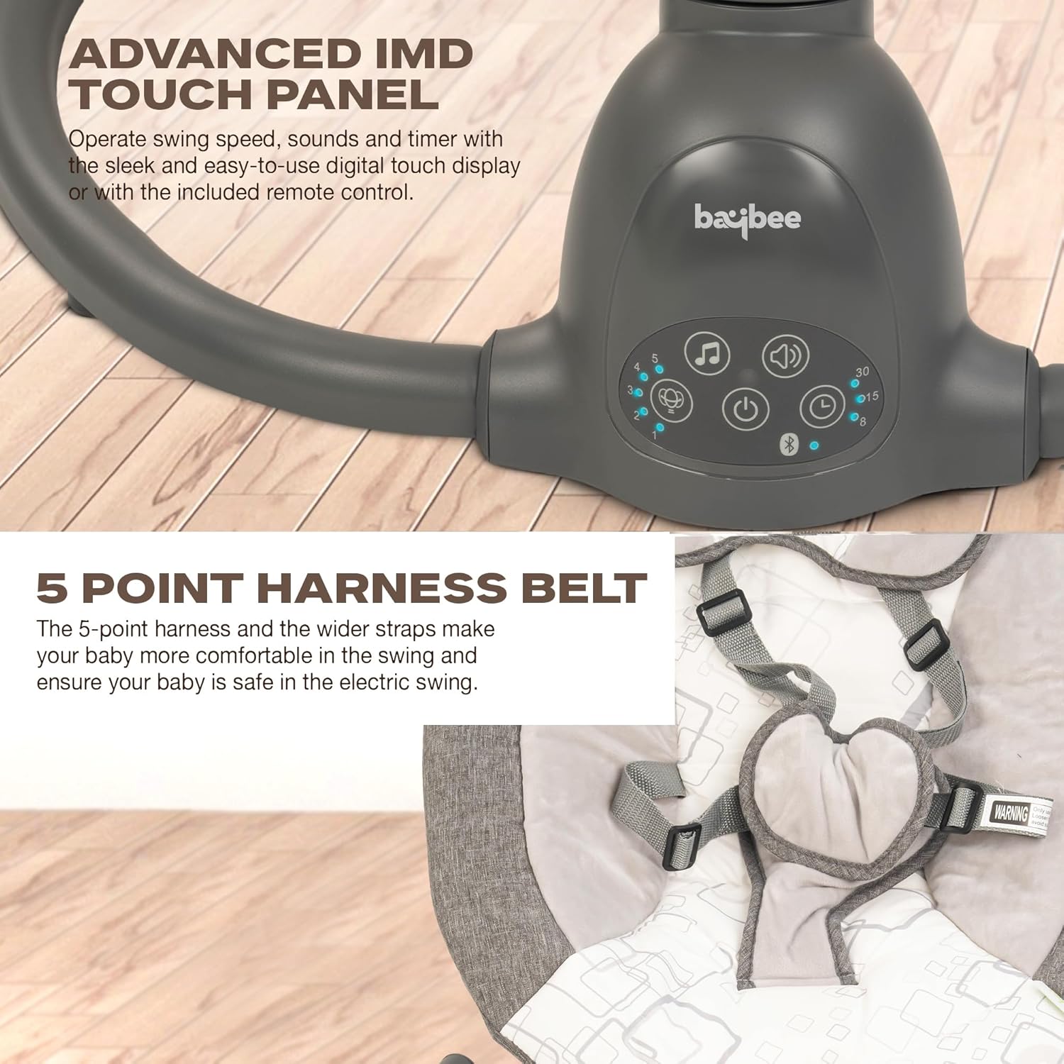 Generic Electric Baby Swing, Glider & Cradle – Smart Automated Motion with Relaxing Melodies