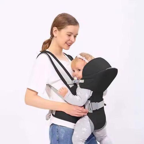 Ergonomic Baby Carrier with Lumbar Support - 4-in-1 Breathable Infant to Toddler Sling - Adjustable Padded Straps for All-Season Comfort