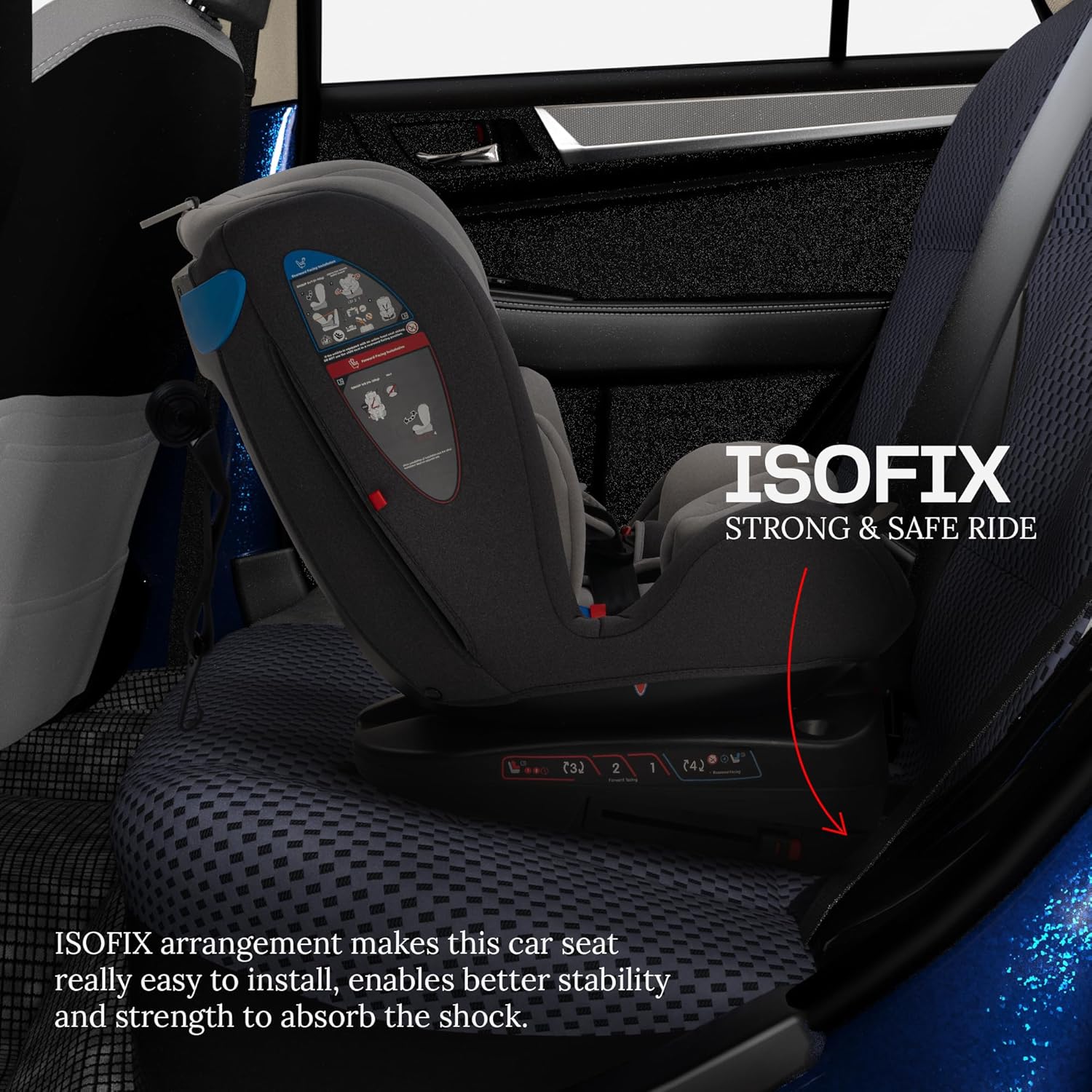 Convertible Car Seat for Baby 0 to 12 Years with 360° Rotatable, ISOFIX, 3 Position Recline, Headrest Adjustable | ECE R44/04 Safety Certified | Baby Car Seat for Toddlers Kids Boy Girl