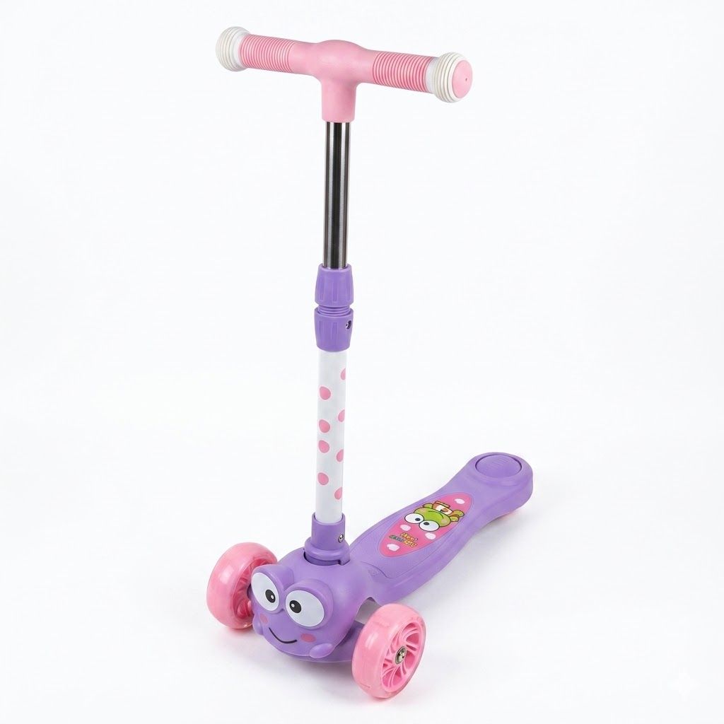 Durable 3-Wheel Beginner Kick Scooter for Kids – Stability Design