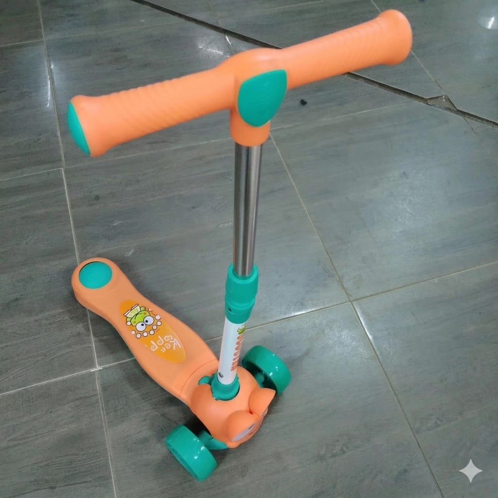 Durable 3-Wheel Beginner Kick Scooter for Kids – Stability Design