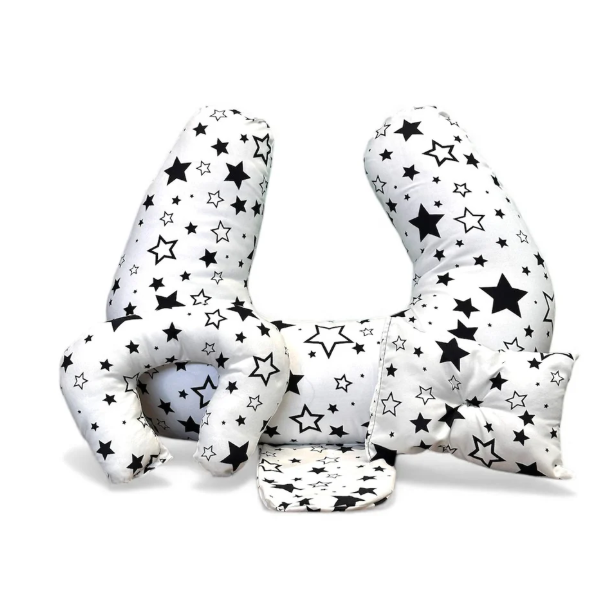 3-in-1 Premium Nursing & Maternity Pillow – Ergonomic Breastfeeding, Cradling, and Tummy Time Support