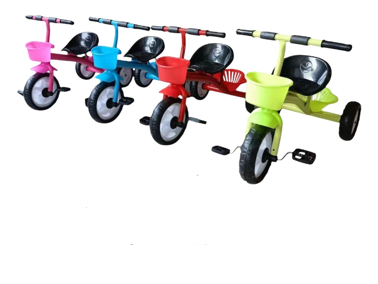 Baby TricycleKids' Tricycle for Sale in Nairobi, Kenya 1pc Fun and durable Push Tricycle for kids, perfect for outdoor adventures! Features;

sturdy frame

 adjustable seat