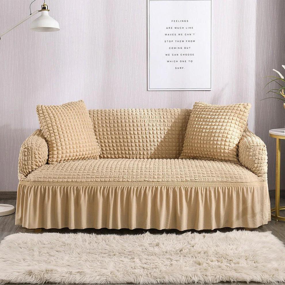 Bubble Seat Covers – Restocked & Trending! 🫧 Upgrade your sofa game in seconds! 🛋️ 2 Seater Set: (2) 🧵 Flexible, super stretchy & snug fit 💎 Unique bubble texture for a modern, cozy feel