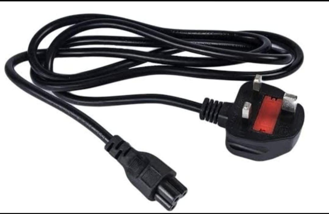 Laptop Fused 3 Pin Flower Power Cable for Laptop adapter Charger