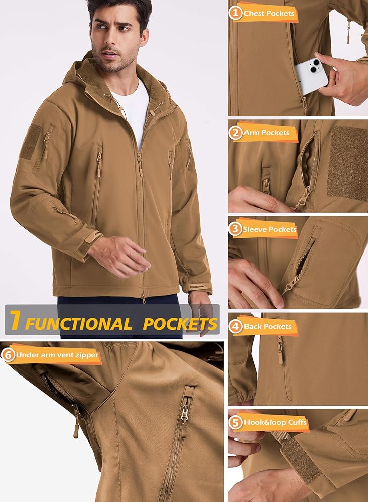 Windproof Tactical Jacket/Military Jacket - For Camping Or Hiking Or Tactical Use