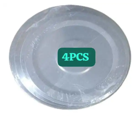 4 Pcs Sufuria Cooking Pot Lids – Durable Stainless Steel Covers, Heat-Resistant Handles, Multi-Size Fit