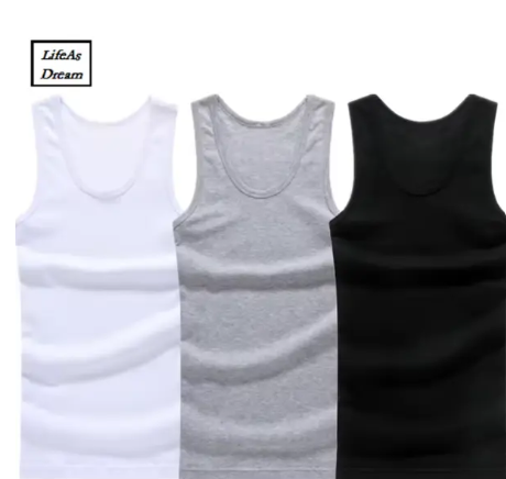 3 pcs Quality Men Vest - Egyptian cotton extra comfort Very strong for longevity and enhanced durability