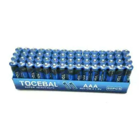 60 pcs Tocebal Heavy Duty AA/AAA 1.5V Batteries for TV remote, household wall clock, Alarm clock