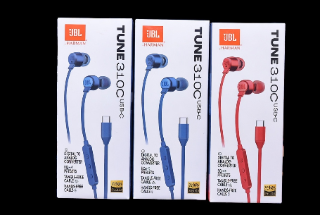 JBL SuperBass Type-C Earphones - Wired USB-C Headphones with Deep Bass, In-Line Microphone & Remote, Noise Isolation for Smartphones, Tablets & Laptops