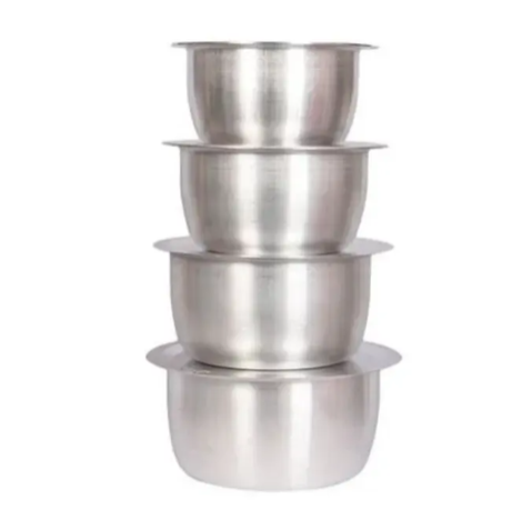 Generic 4Pcs Set Of Stainless Aluminum Sufuria Size 1 2 3 4 - No Lids
Generic 4Pcs Set Of Stainless Aluminum Sufuria Size 1 2 3 4 - No Lids