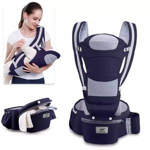 Trendy 3 In 1 Hip Seat Baby Carrier, With Hood Front & Back adapts itself to your needs thanks to its many carrying positions off center, on your hip. The sliding pouch enables you to change