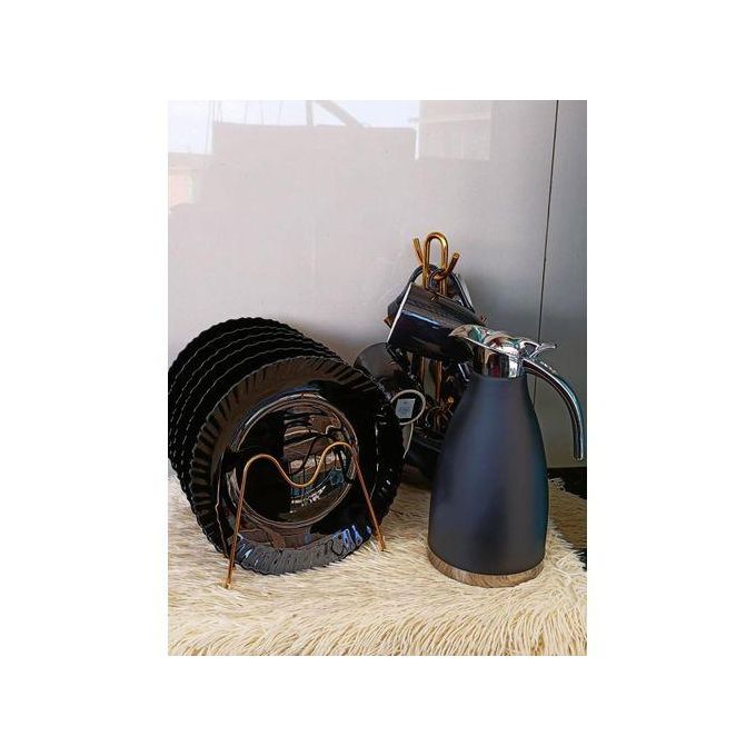 Breakfast sets,6 pcs 10 inch plate 6 pcs tea cups 2 ltrs flask;The modern kitchen needs the right kitchen utensils and appliances to create an inviting at home.